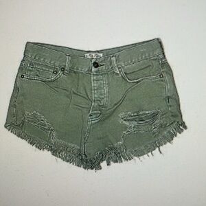 - Free People Good Vibrations cutoffs